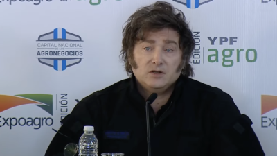 Javier Milei en Expoagro: "Queremos eliminar el cepo y las retenciones para siempre"
