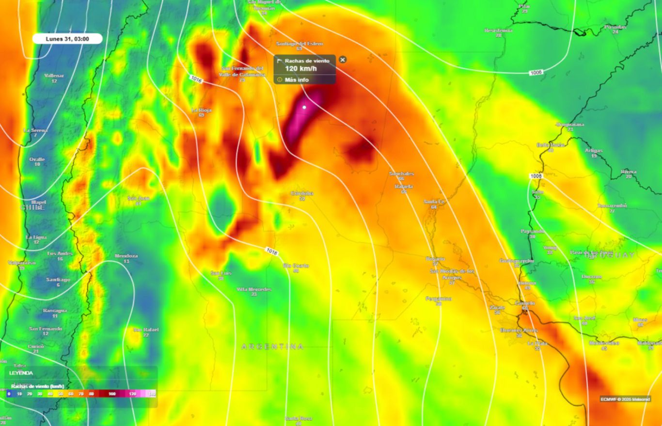 Tormentas severas y alerta naranja: domingo bajo tensión en gran parte del país