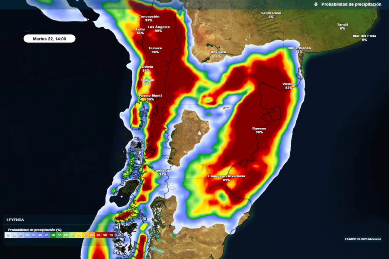 Del viento blanco al granizo: alerta meteorológica sacude la Patagonia y se extiende al centro y norte del país