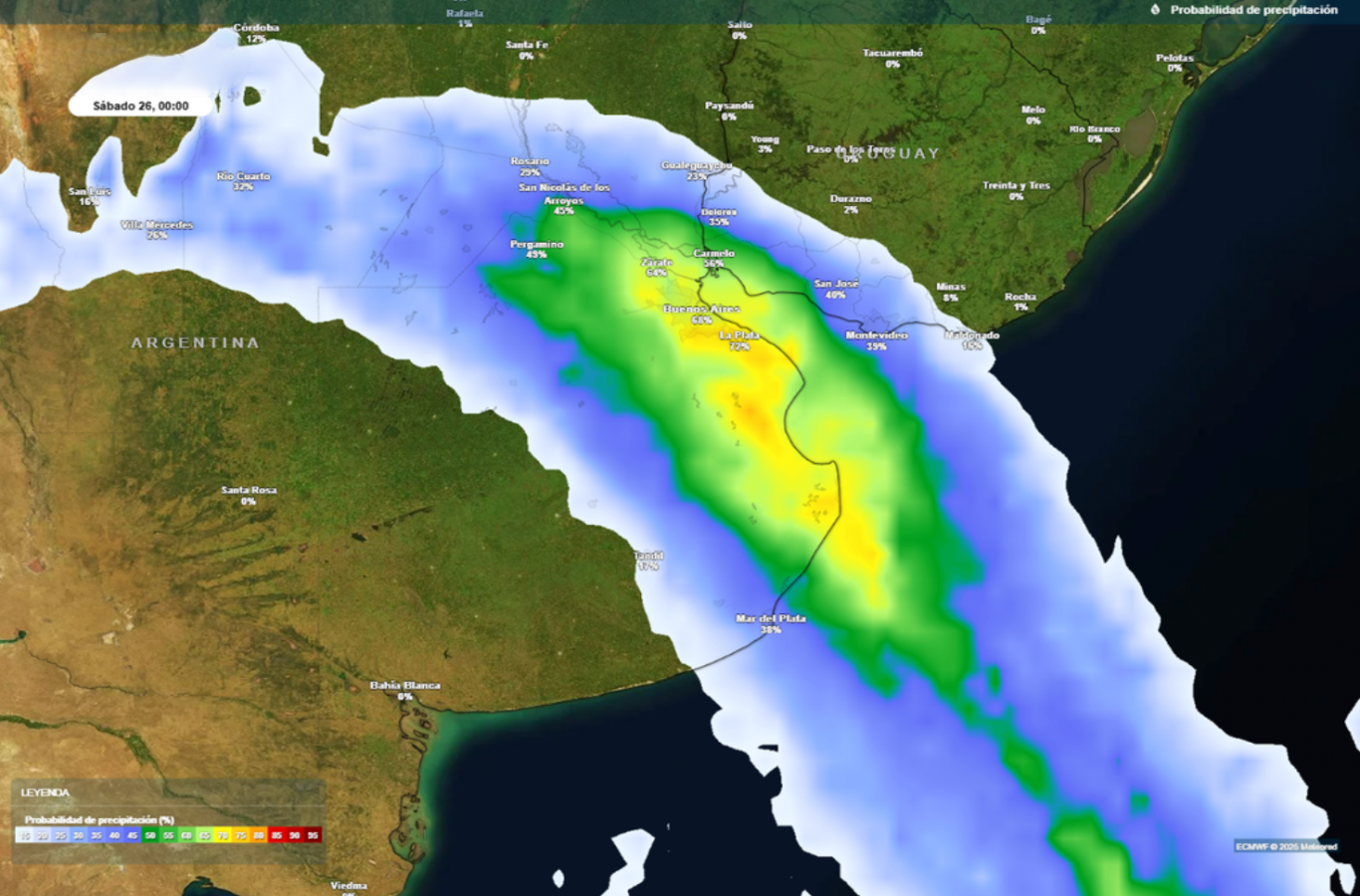 Llega la lluvia y baja la temperatura: así cambiará el clima en Buenos Aires esta semana