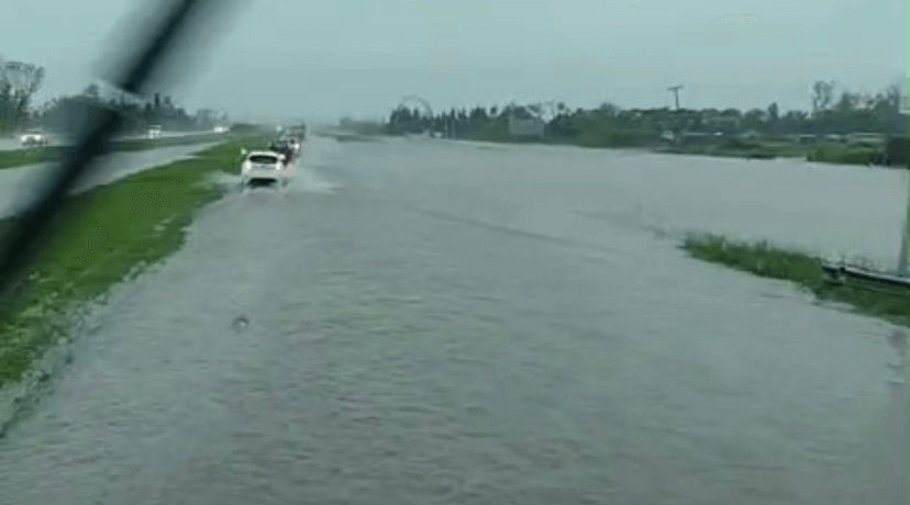 Cuáles son los cortes en Ruta 9 por la tormenta