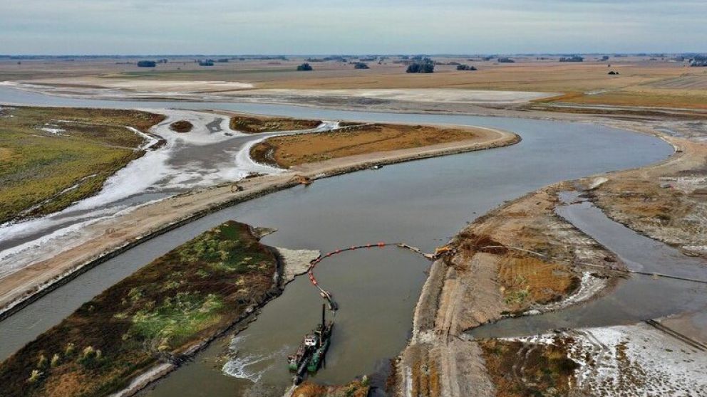  Salado : por los desbordes el campo insiste con las obras de dragado