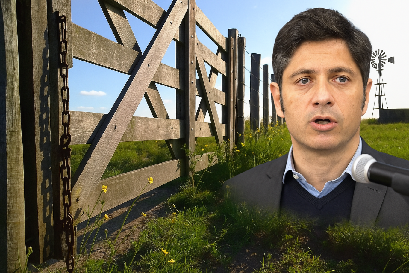 Productores en pie de guerra: Kicillof aumentó el Inmobiliario Rural sin ley fiscal y el campo estalló