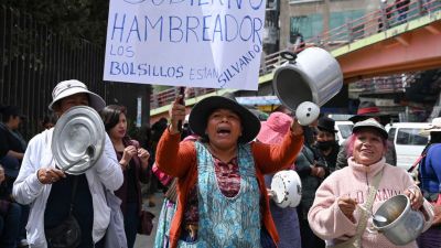 Huelgas y escasez de dólares disparan la inflación en bolivia