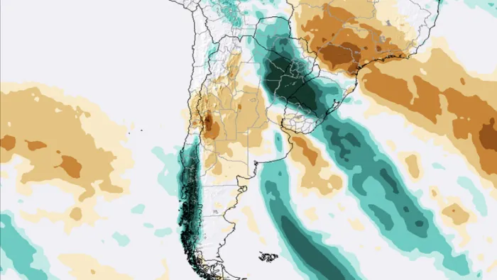Anomalía de temperaturas para el mes de septiembre según nuestro modelo de referencia el ECMWF