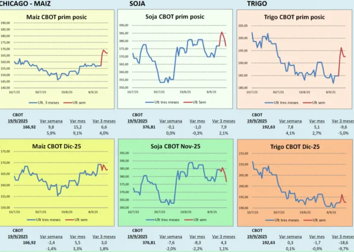 Mercados agrícolas: el dólar fuerte limita los granos, EE.UU. inicia la cosecha de soja, Brasil proyecta récord y Argentina acelera la siembra de maíz