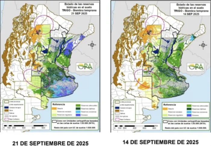 Situación actual de las reservas hídricas en los suelos